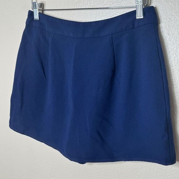 Trina Turk Skort Women's 4 Navy Blue Flat Front High Rise Pockets - Picture 7 of 10